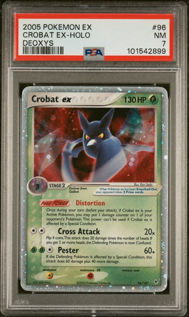 Crobat ex Pokemon Deoxys #96/107 PSA 7 – Official Pokemon TCG Product