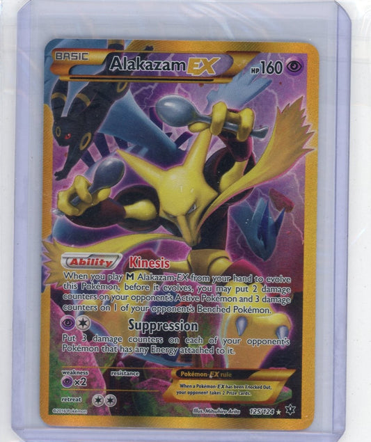 Alakazam EX Pokemon Fates Collide Gold Secret-Rare #125/124 – Official Pokemon TCG Product