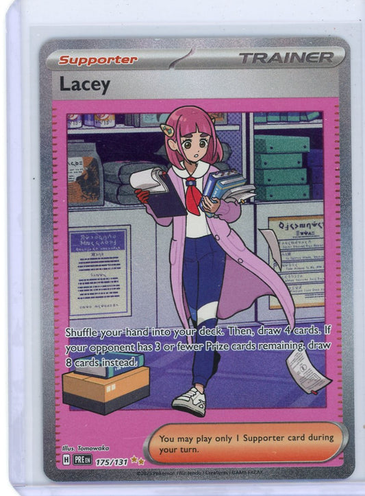 Lacey Pokemon Prismatic Evolutions Special Illustration Rare #175/131 – Official Pokemon TCG Product