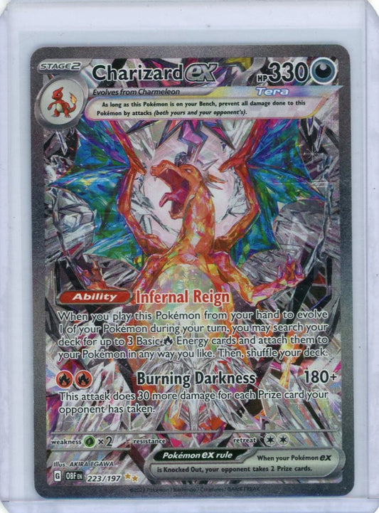 Charizard ex Pokemon Obsidian Flames Special Illustration Rare #223/197 – Official Pokemon TCG Product