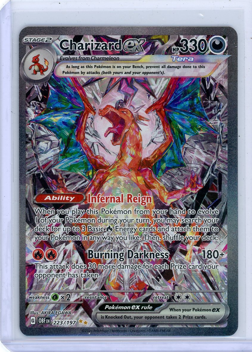 Charizard ex Pokemon Obsidian Flames Special Illustration Rare #223/197 – Official Pokemon TCG Product