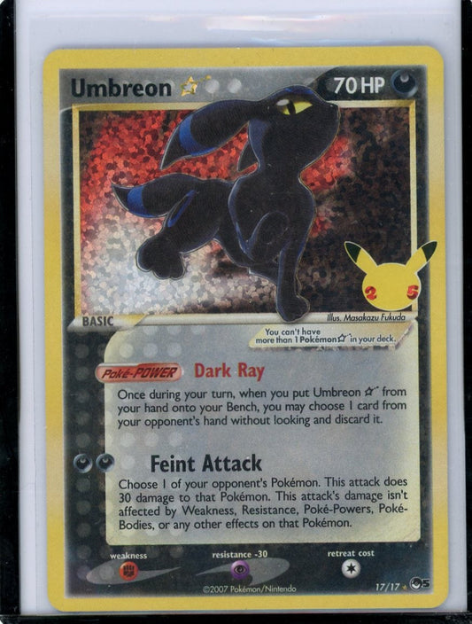 Umbreon Gold Star Pokemon Celebrations Classic Collection #17/17 – Official Pokemon TCG Product