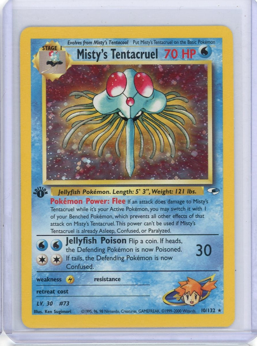 Misty's Tentacruel Pokemon Gym Heroes 1st Edition #10/132 – Official Pokemon TCG Product
