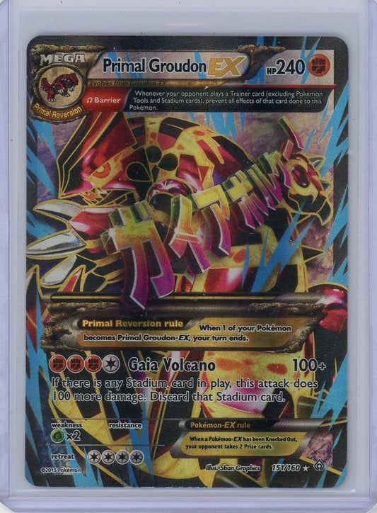 Primal Groudon EX Pokemon XY Primal Clash Full-Art #151/160 (MP) – Official Pokemon TCG Product