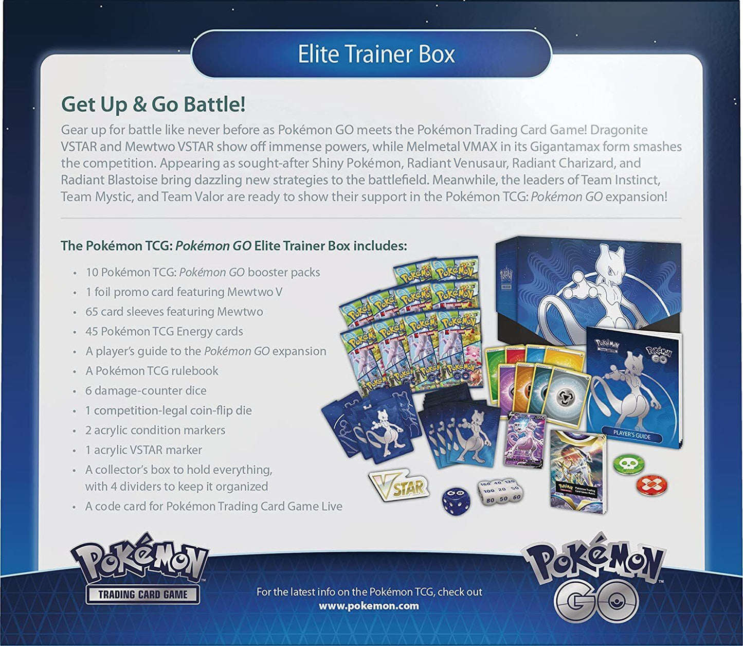 Pokemon TCG Sword & Shield - Pokemon GO Elite Trainer Box – Complete Trainer Kit with Accessories